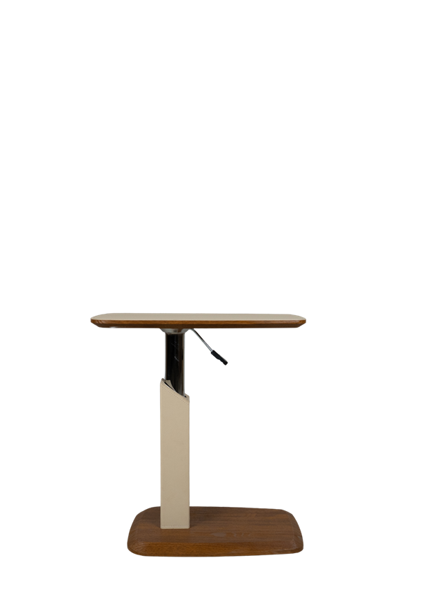 Adjustable Modern Side Table C12-2 with Wood Base
