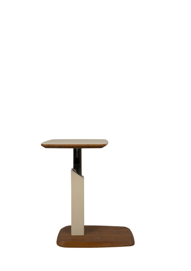 Adjustable Modern Side Table C12-2 with Wood Base