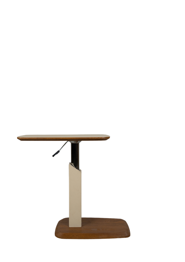 Adjustable Modern Side Table C12-2 with Wood Base
