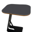 Modern C-Shaped Side Table C36 with Upholstered Top