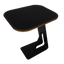 Modern C-Shaped Side Table C36 with Upholstered Top