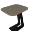 Modern C-Shaped Side Table C36 with Upholstered Top
