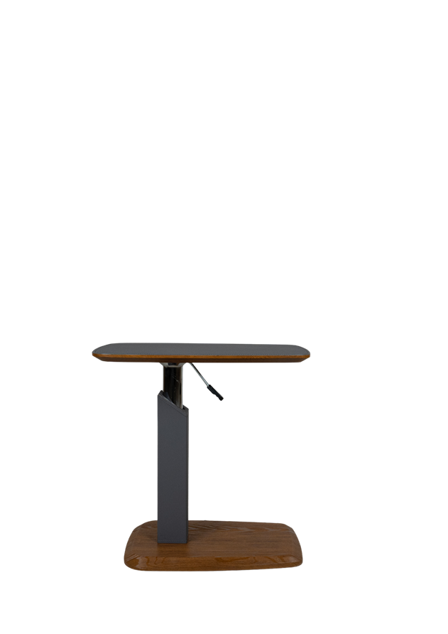 Adjustable Modern Side Table C12-2 with Wood Base