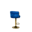 Luxury Velvet Bar Stool with Gold Base - 1 BL37