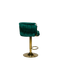 Luxury Velvet Bar Stool with Gold Base - 1 BL37