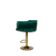 Luxury Velvet Bar Stool with Gold Base - 1 BL37