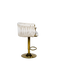 Luxury Velvet Bar Stool with Gold Base - 1 BL37