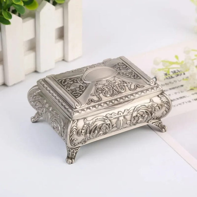 European Retro Metal Jewelry Box - Jewelry Storage Box