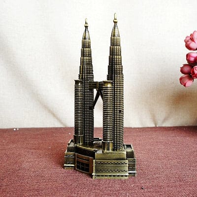 Antique Finsih Twin Tower Miniature