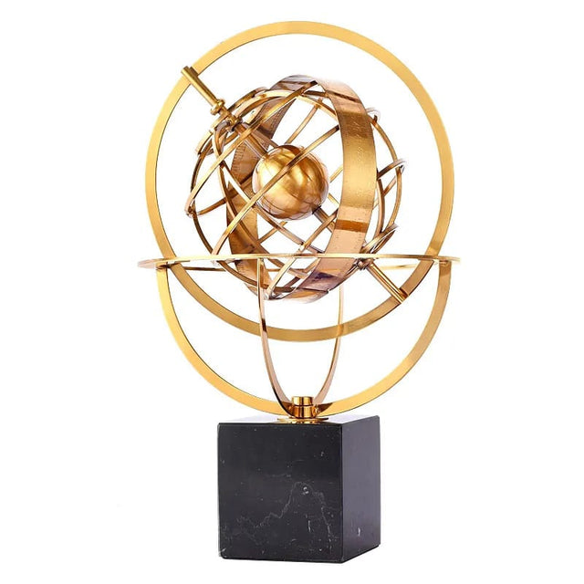 Nordic Marble Base Golden Globe